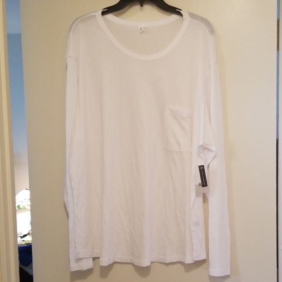 bp Tops - White long sleeve BP pocket tee NEW WT bp Tops - White long sleeve BP pocket tee NEW WT